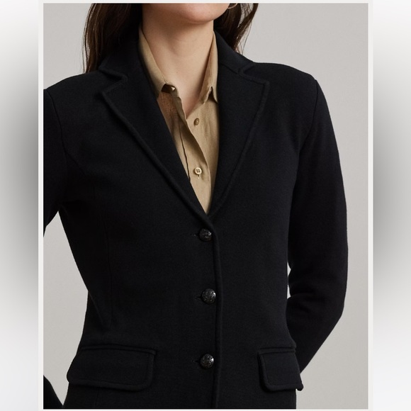 Lauren Ralph Lauren Cotton Blend Sweater Blazer NWT Size Large Classic - Picture 4 of 11